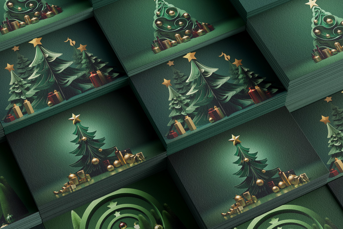 Modern Christmas Trees backgrounds