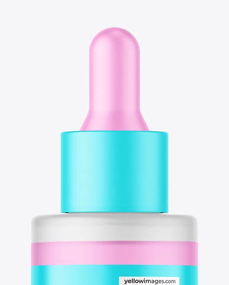 Frosted Dropper Bottle Mockup