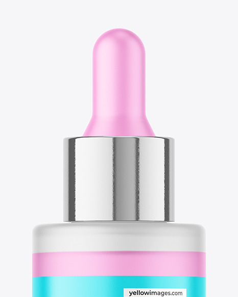 Frosted Dropper Bottle Mockup