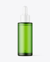 Frosted Green Dropper Bottle Mockup