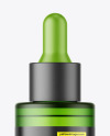 Frosted Green Dropper Bottle Mockup