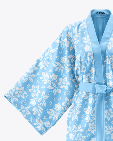 Short Women's Kimono Mockup