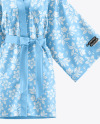 Short Women's Kimono Mockup