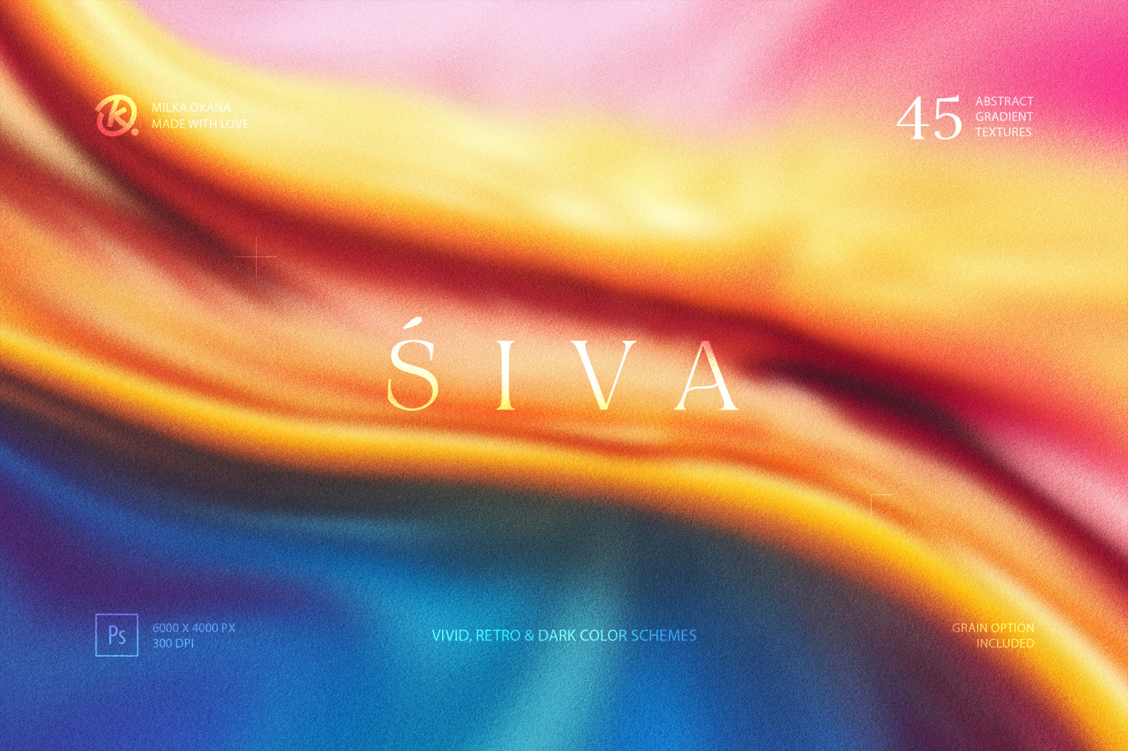 Śiva Abstract Gradient Textures