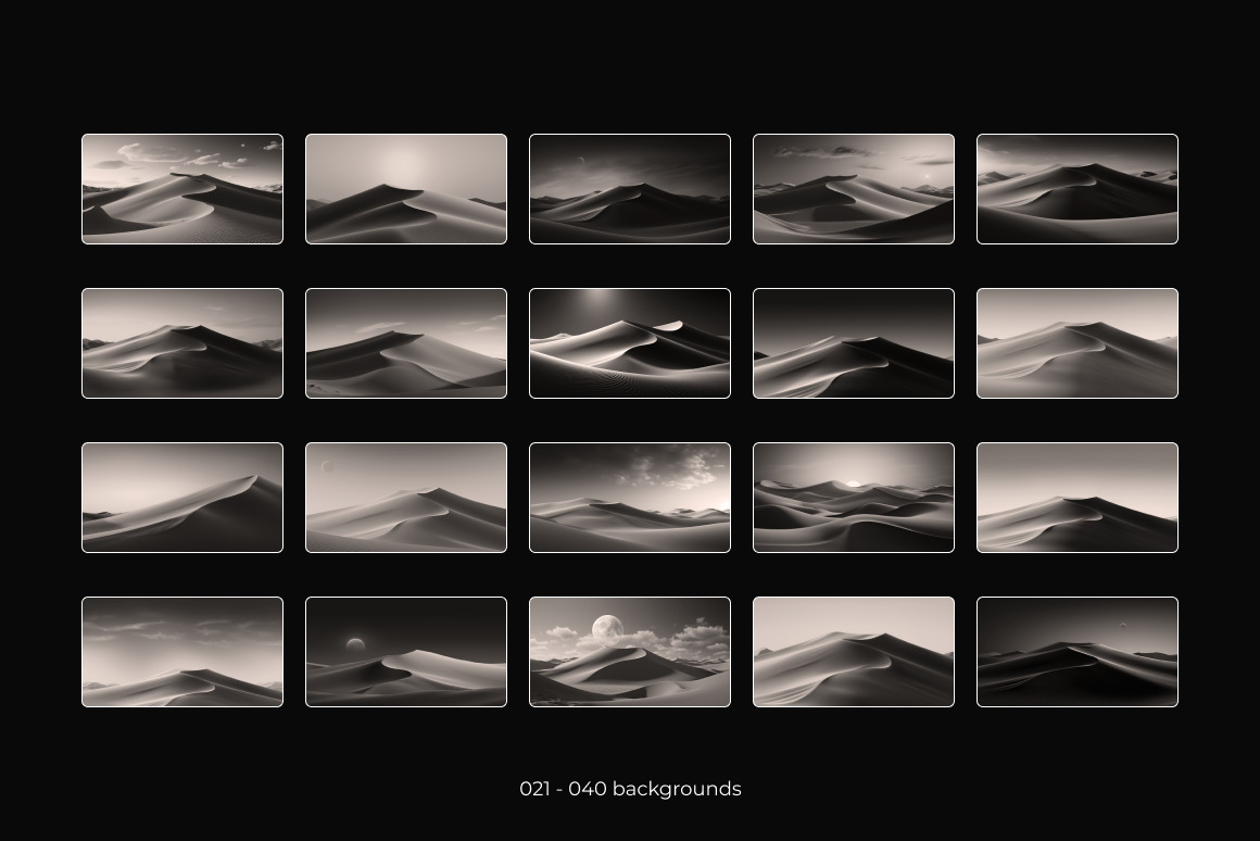 Moon Dunes Background Set Moon Dunes Background Set