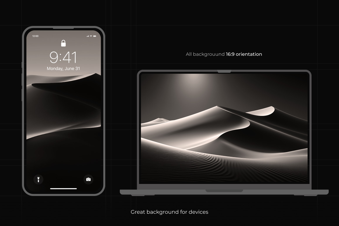 Moon Dunes Background Set Moon Dunes Background Set