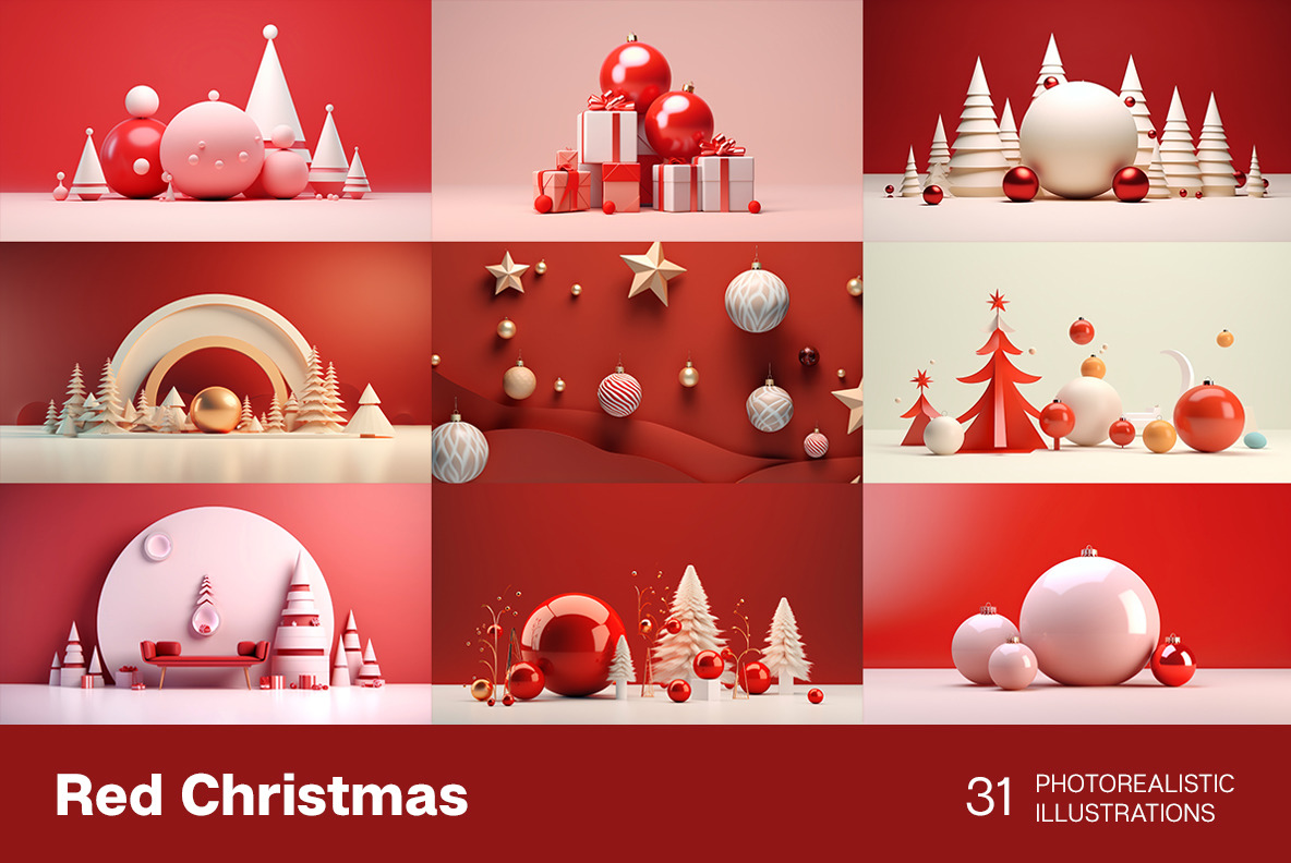 Red Christmas backgrounds