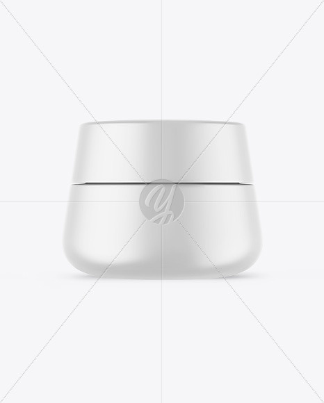 Matte Cosmetic Jar Mockup