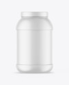 Matte Protein Jar Mockup Matte Protein Jar Mockup