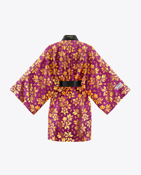 Short Women's Kimono Mockup