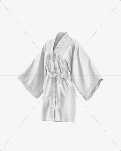 Short Women's Kimono Mockup