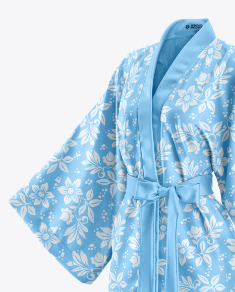 Short Women's Kimono Mockup