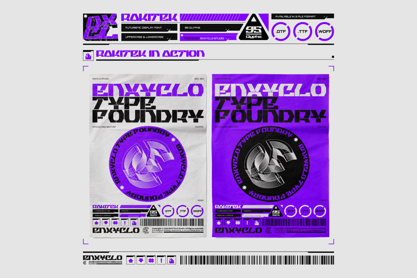 RAKITEK - Cyberpunk Modern Font RAKITEK - Cyberpunk Modern Font