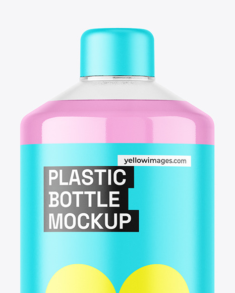 Clear Plastic Bottle Mockup