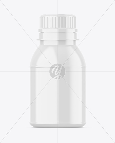 Glossy Plastic Jar Mockup