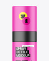 Matte Cosmetic Spray Bottle Mockup