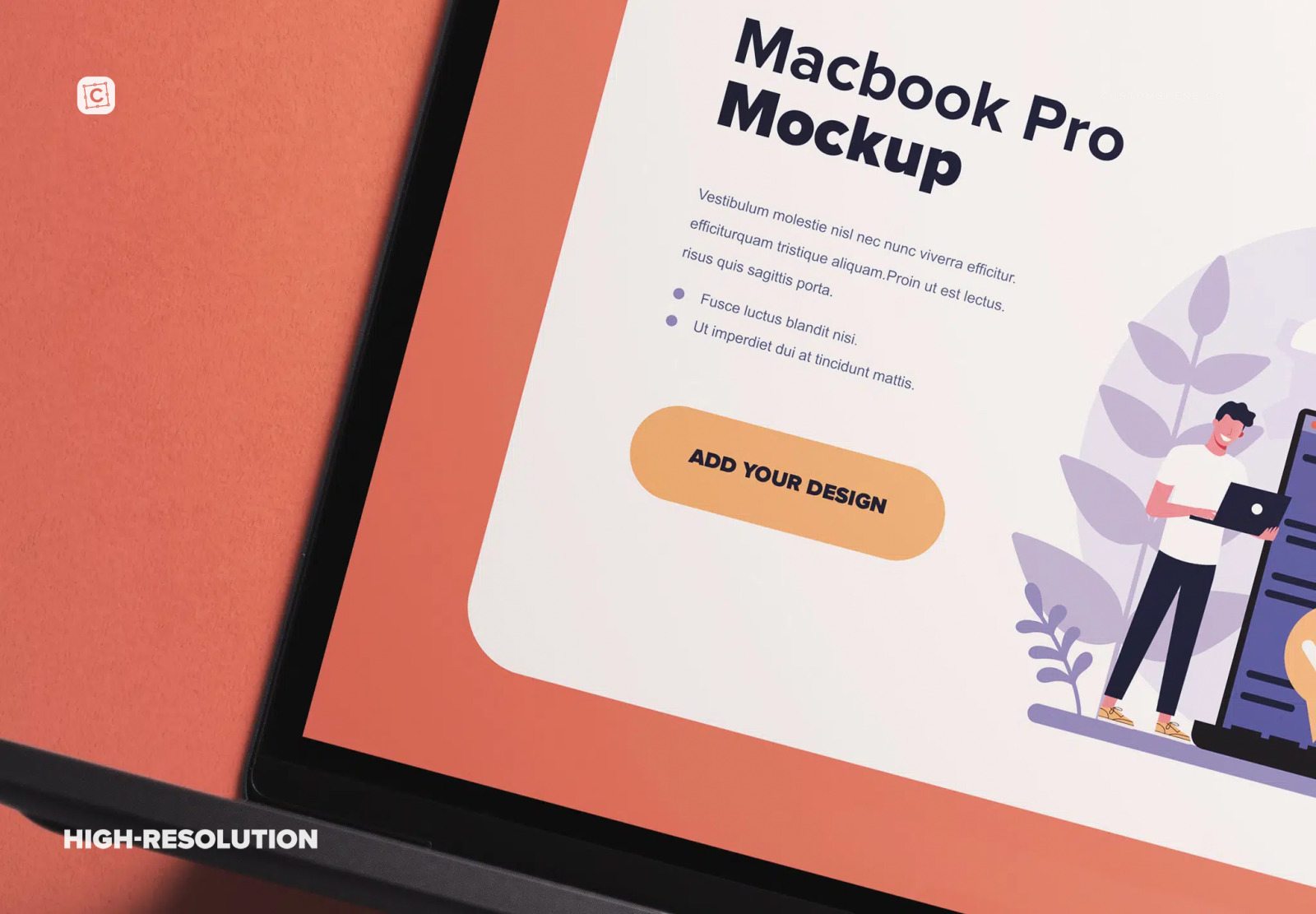 Macbook Pro Laptop Mockup (16-inch)