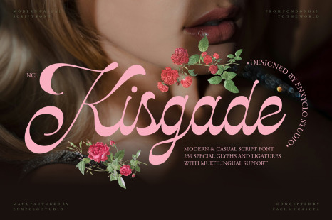 NCL Kisgade Font - Reversed