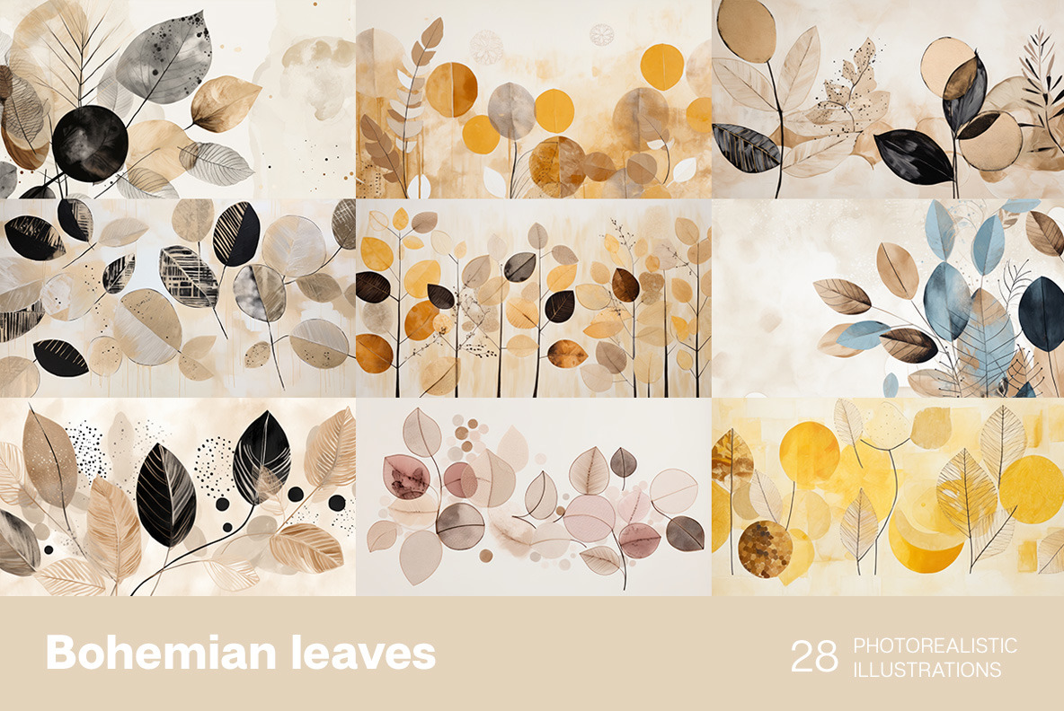 Bohemian leaves Bohemian leaves