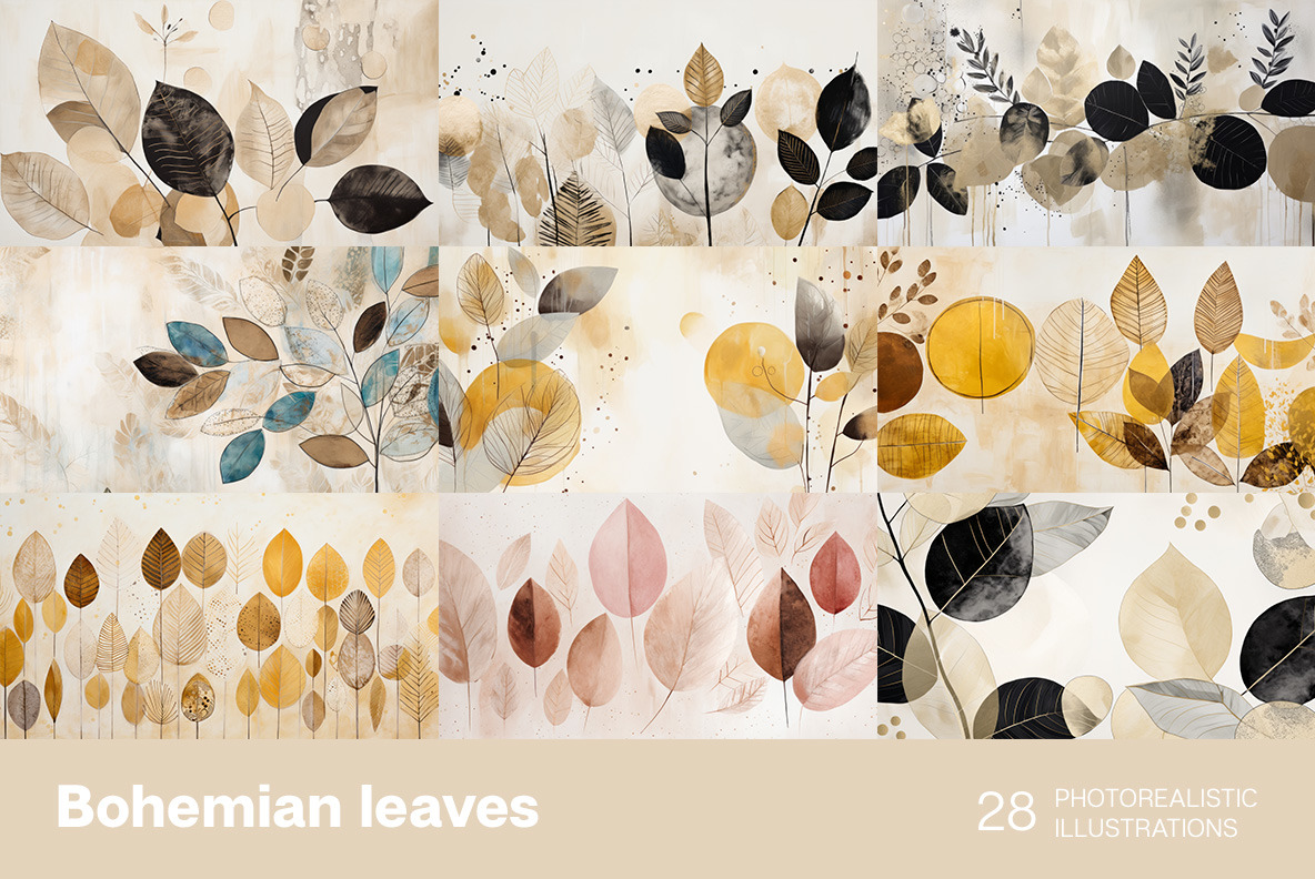 Bohemian leaves Bohemian leaves