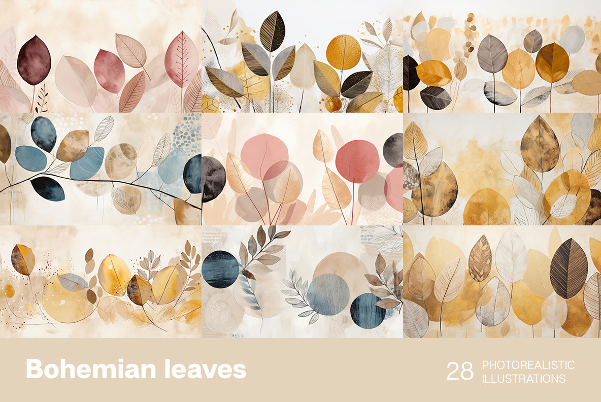 Bohemian leaves Bohemian leaves
