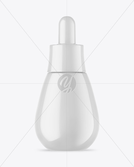 Glossy Dropper Bottle Mockup