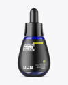 Blue Glass Dropper Bottle Mockup