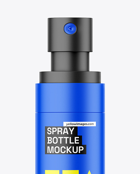 Matte Cosmetic Spray Bottle Mockup