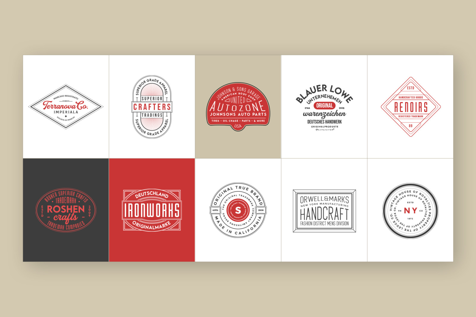50 Retro Modern Logos 50 Retro Modern Logos