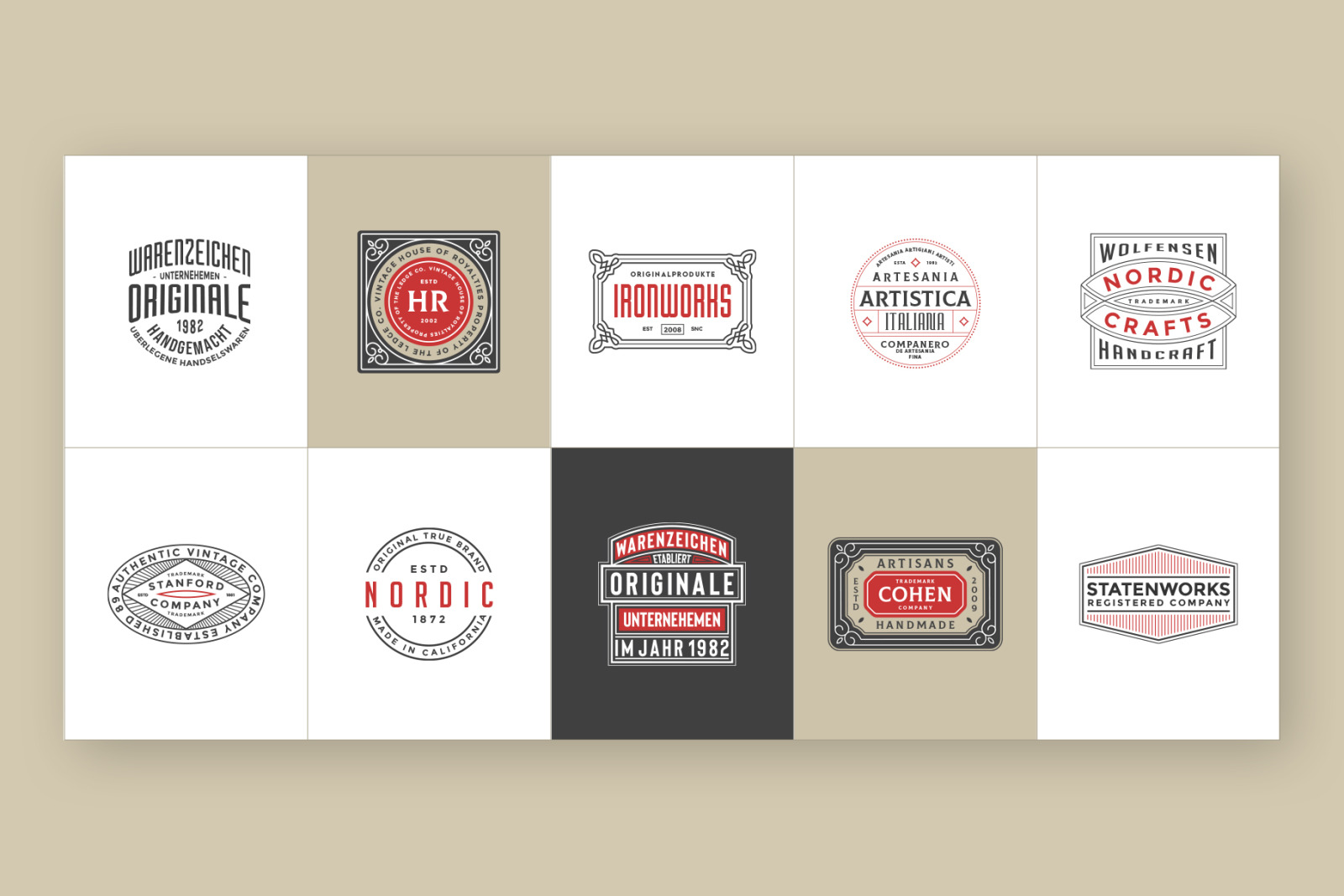 50 Retro Modern Logos 50 Retro Modern Logos