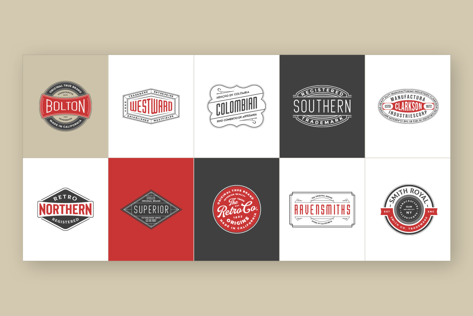 50 Retro Modern Logos 50 Retro Modern Logos