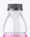 Clear PET Bottle with Water Mockup