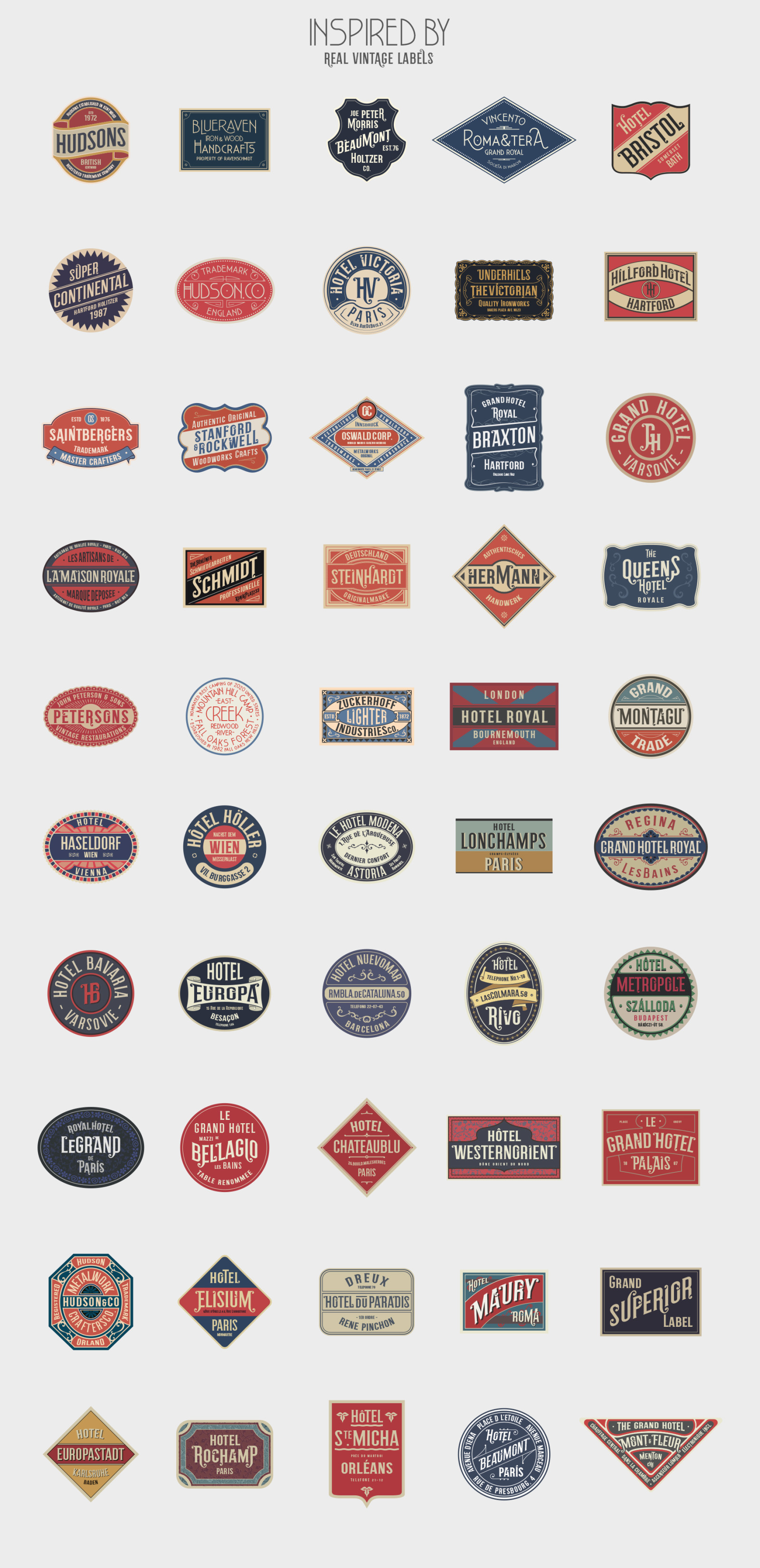 19th Century Vintage Labels