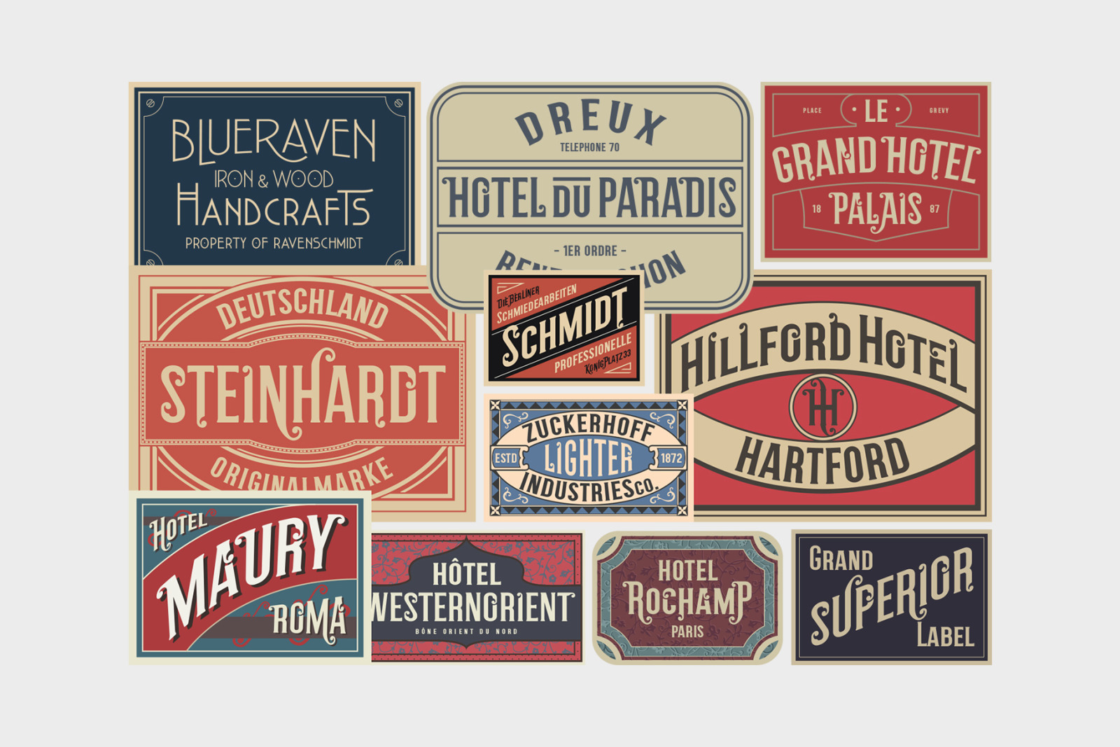 19th Century Vintage Labels