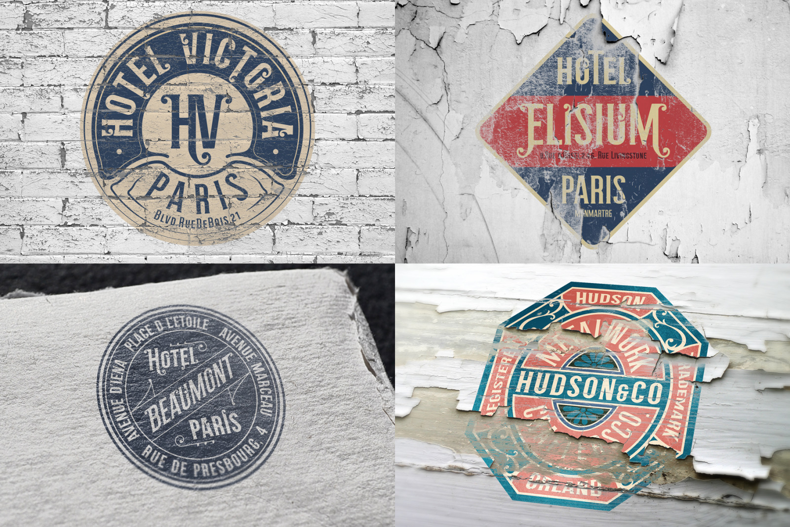 19th Century Vintage Labels