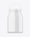 Glossy Plastic Jar Mockup