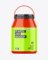 Glossy Plastic Jar Mockup