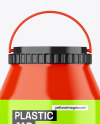 Glossy Plastic Jar Mockup