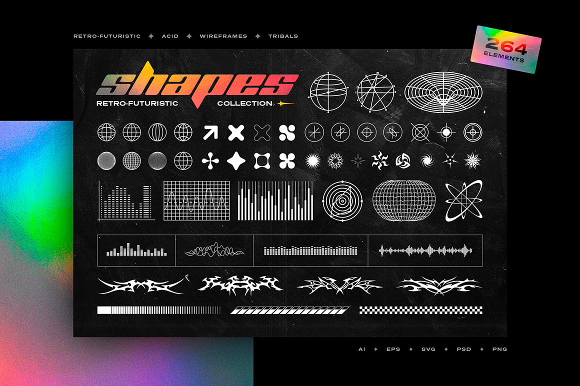 Retro-Futuristic Shapes Collection Retro-Futuristic Shapes Collection