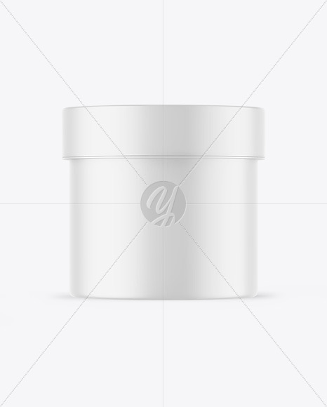 Matte Cosmetic Jar Mockup