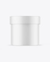 Matte Cosmetic Jar Mockup