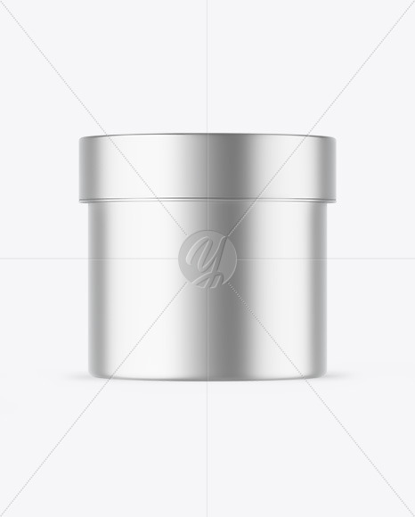 Matte Metallic Cosmetic Jar Mockup