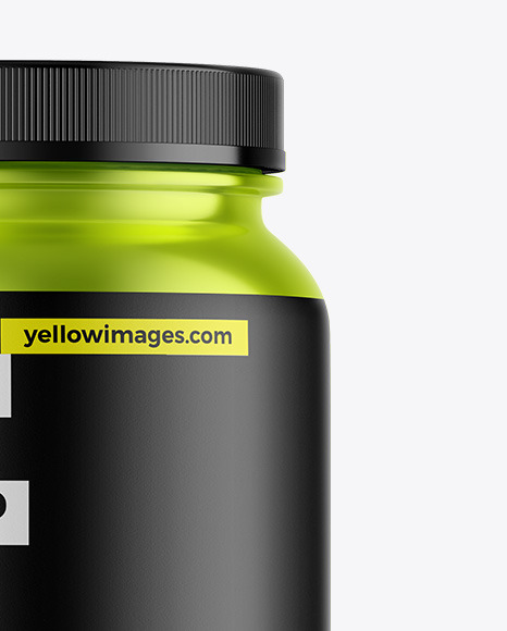 Metallic Protein Jar Mockup