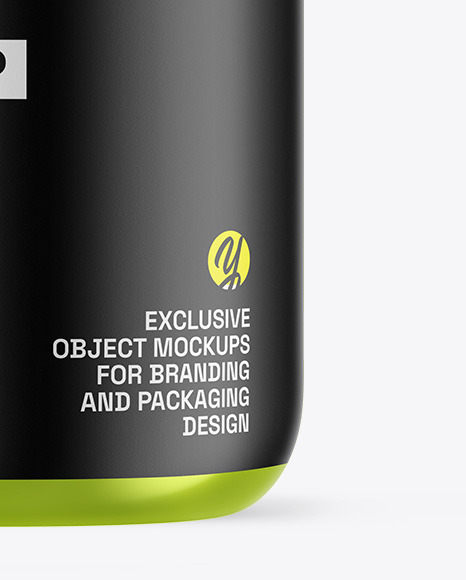 Metallic Protein Jar Mockup Metallic Protein Jar Mockup