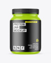 Glossy Protein Jar Mockup