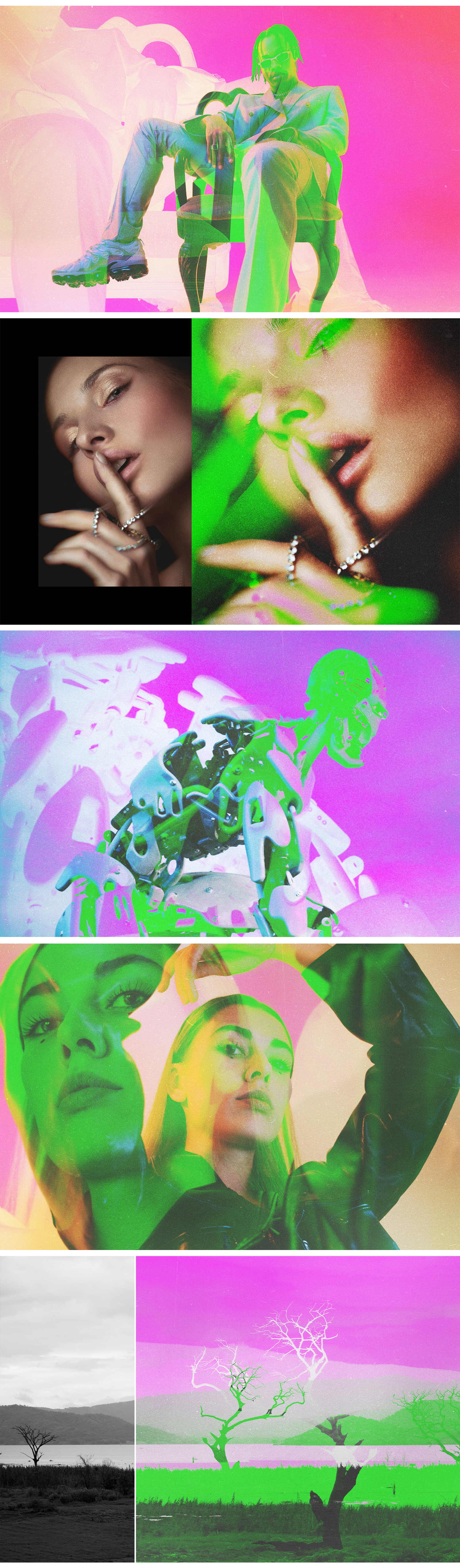 Neon Negative Photo Effect Neon Negative Photo Effect