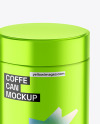 Metallic Coffe Can Mockup