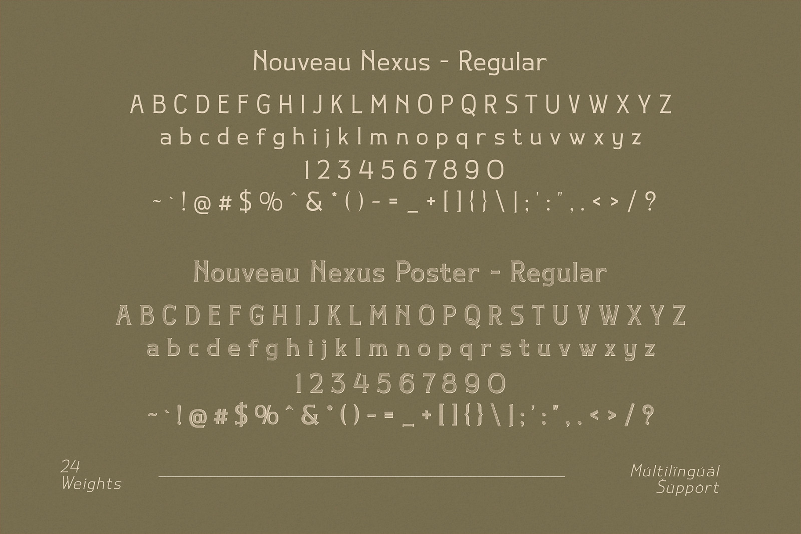 Nouveau Nexus - Vintage Display Nouveau Nexus - Vintage Display