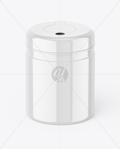 Glossy Wipe Canister Mockup