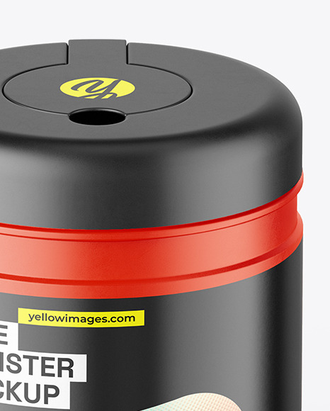 Matte Wipe Canister Mockup Matte Wipe Canister Mockup
